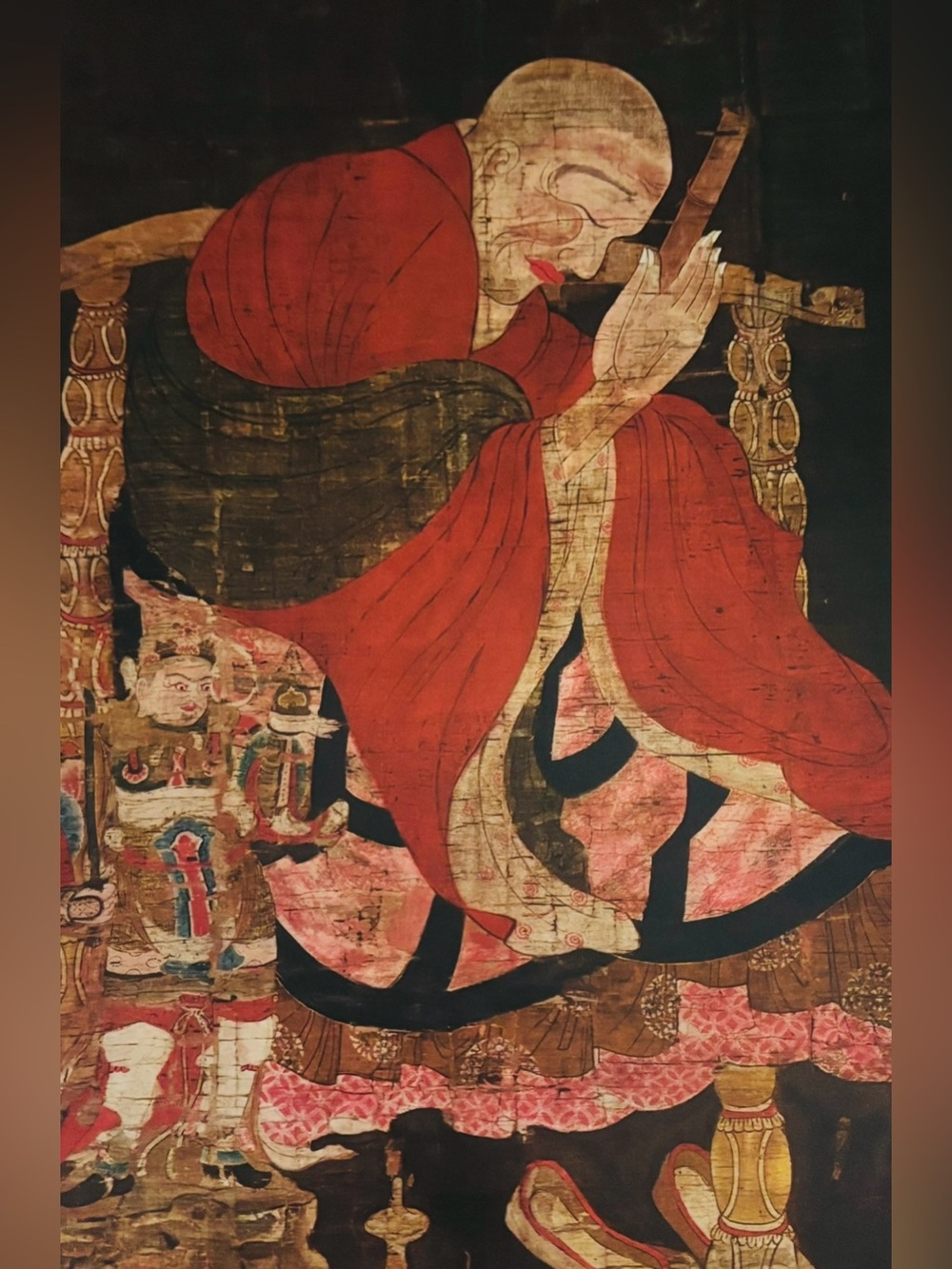Zemmui Tendui Buddhism Original Vintage Fine Art Print Poster Japan Collectible